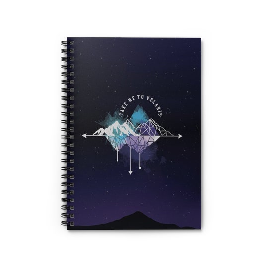 Velaris Spiral Notebook - Ruled Line, Acotar Notebook, Velaris Notebook