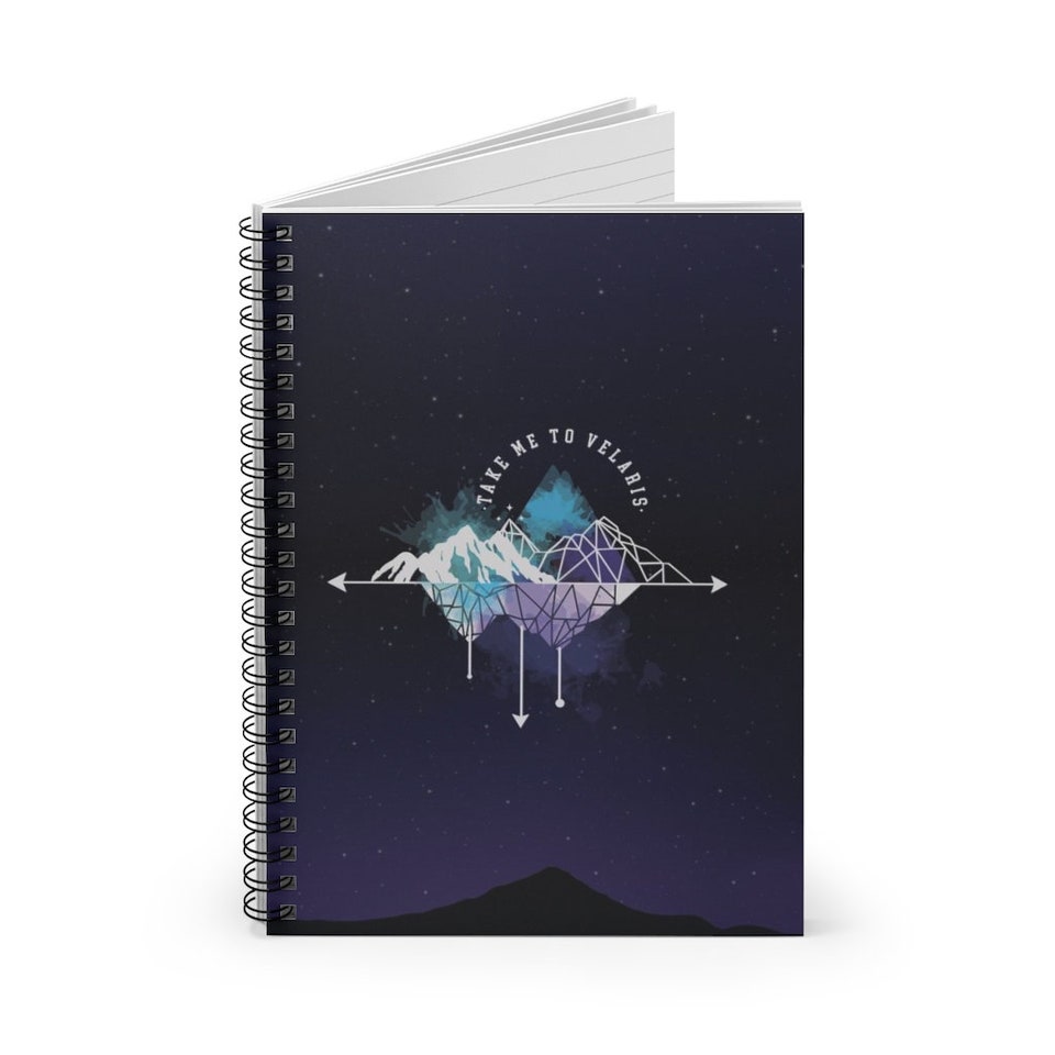 Velaris Spiral Notebook - Ruled Line, Acotar Notebook, Velaris Notebook