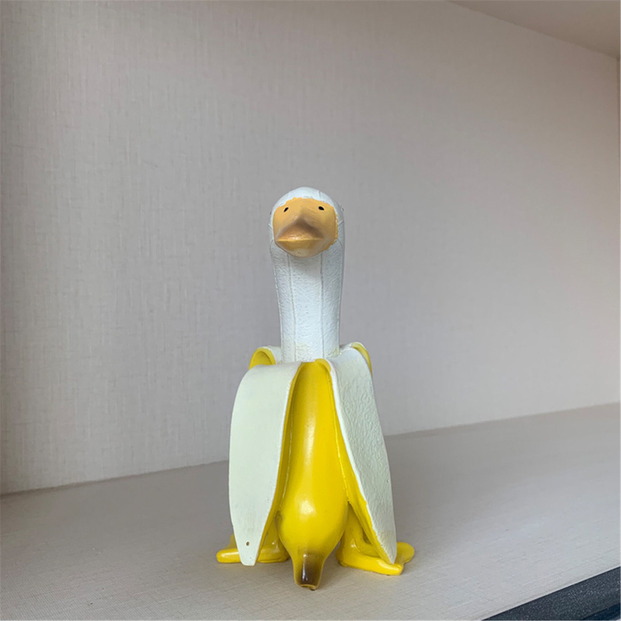 Banana Duck Statue Martians Creative Art Garden Figurine Etsy