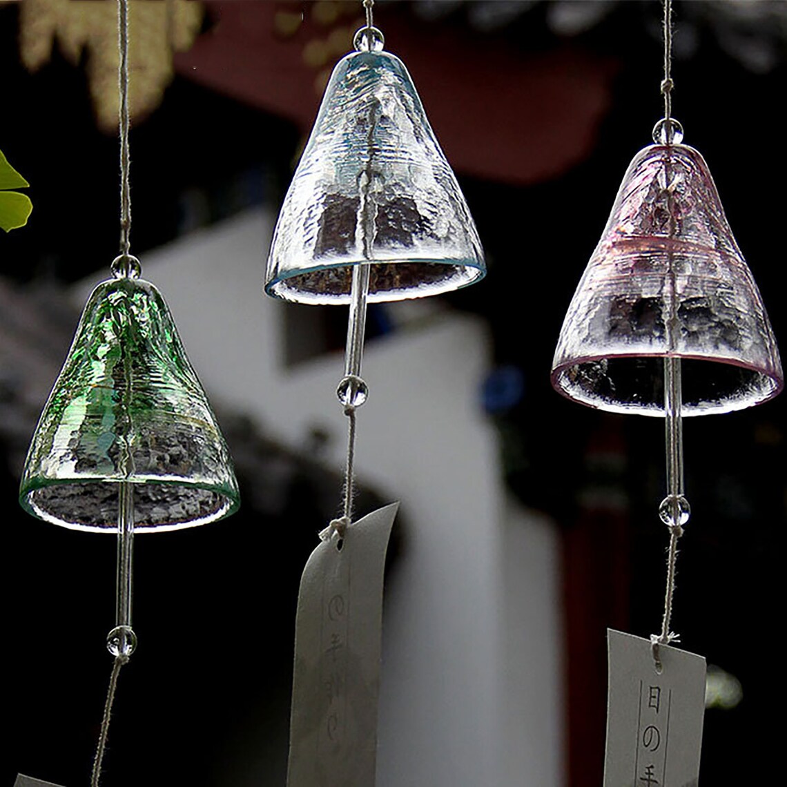 Originality Glass Japanese Style Wind Chime Patio Small Wind Etsy