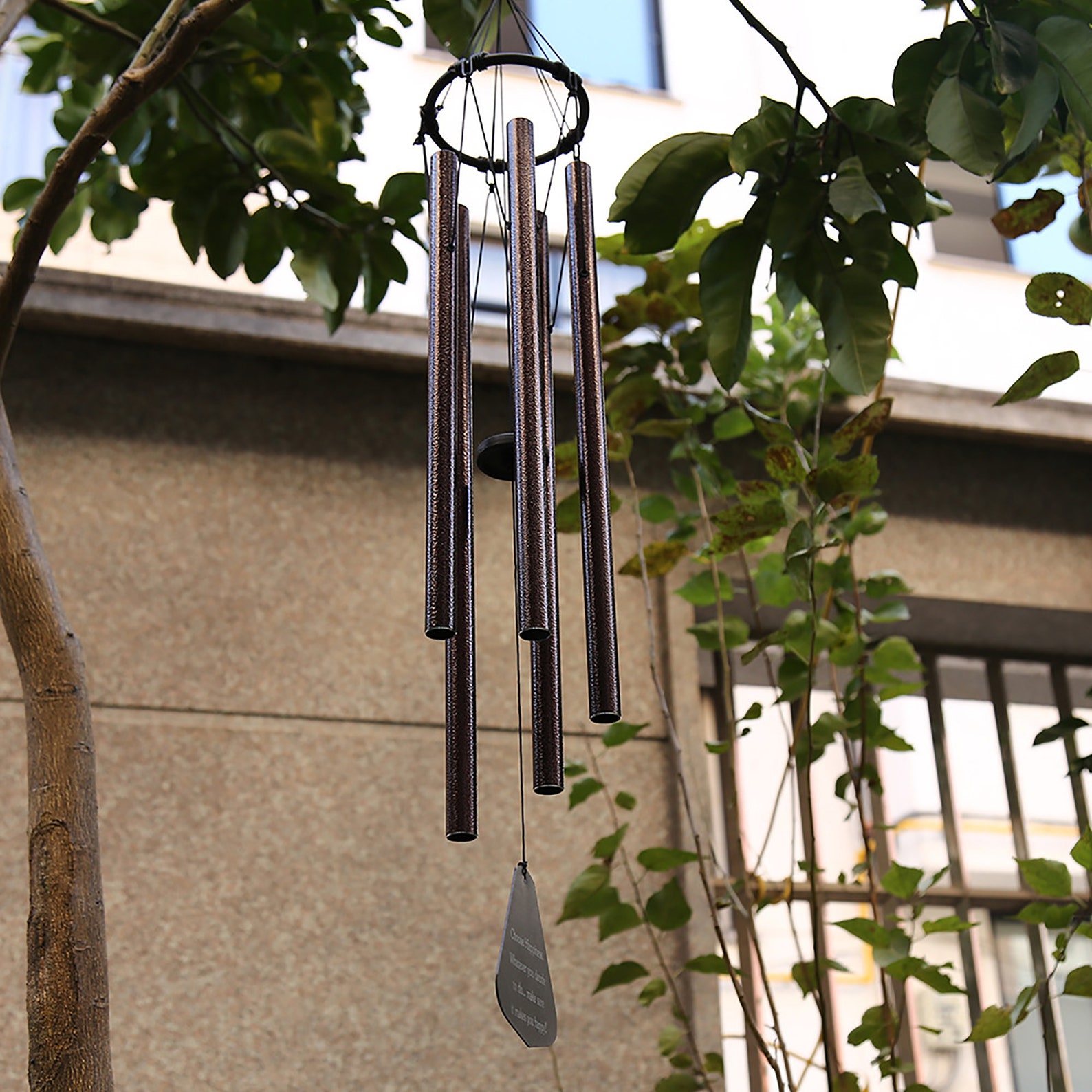 Classic Metal Wind Chime With Triangle 36’’ Patio | Etsy