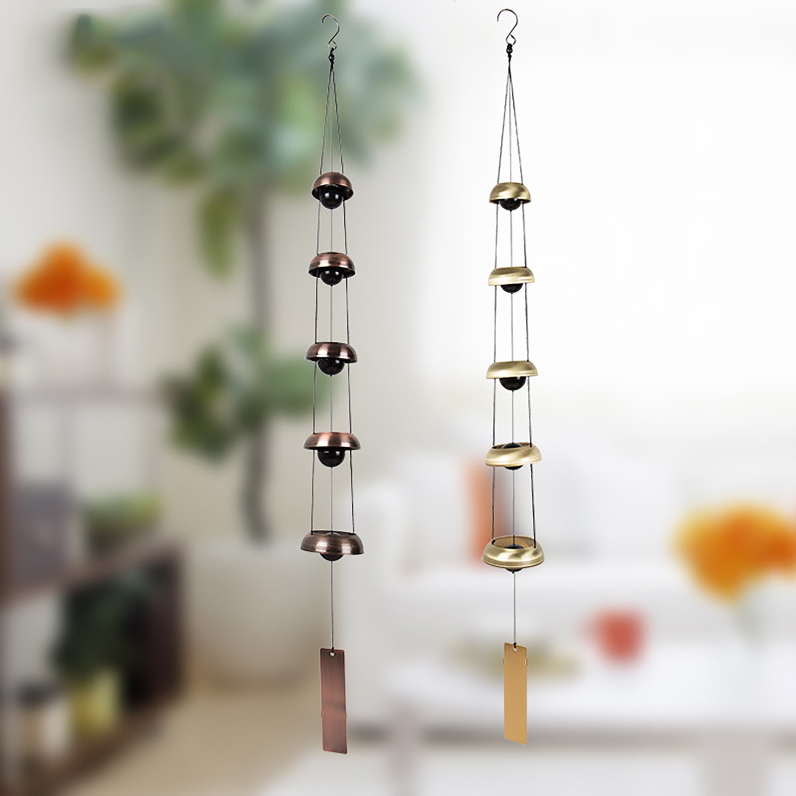 Copper Japanese Style Wind Chime 90cm Patio Small Wind Chime Etsy