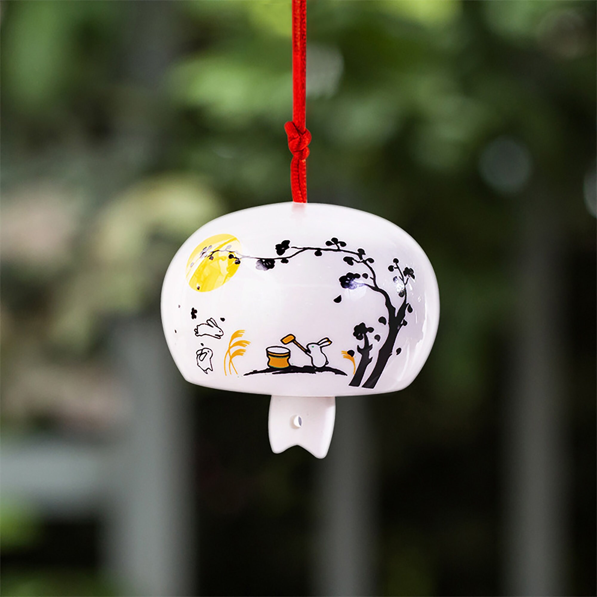 Ceramics Japanese Style Wind Chime Patio Small Wind Chime Etsy