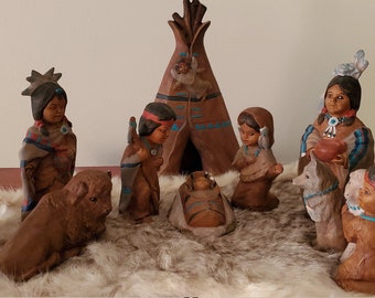 Indian Nativity Set