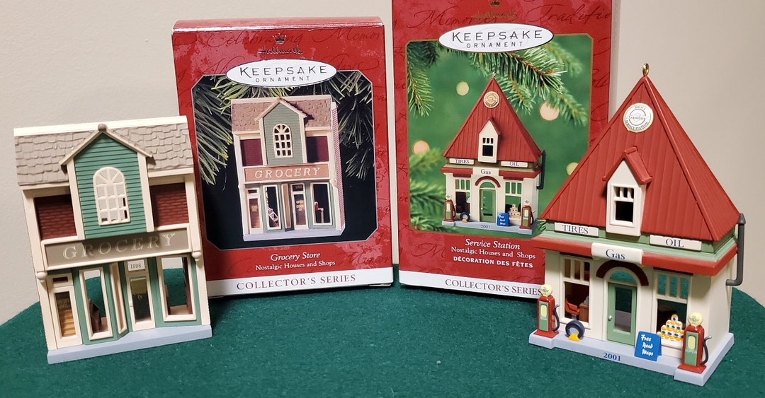 Hallmark Ornaments Nostalgic Houses and Shops Etsy