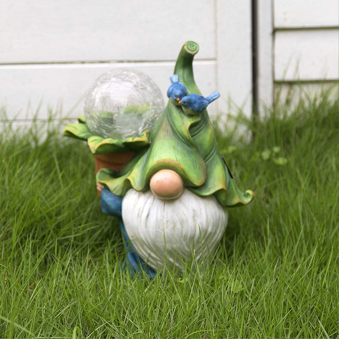 Garden Gnome Ornaments Solar Energy Luminous Gnome Outdoor Etsy