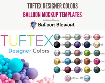 Tuftex Designer Colors - Balloon Mockup Template Images for Canva