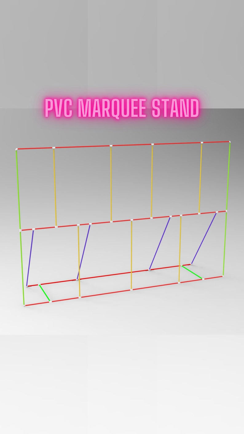 Marquee Number Letter Stand From PVC Template 6ft Height for Etsy