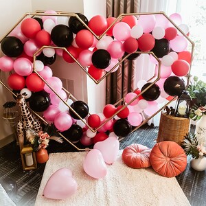 HEART Love PVC Geometric Mosaic Template Shape 5ft for Balloon ...
