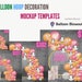Balloon Hoop Decoration - Mockup Template for Canva for Parties and Balloon Decor 