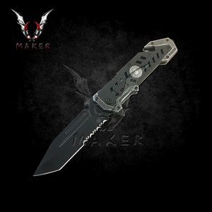 US Spring Assisted Knife  9&quot; Best Folding  Knife for Hunting,Camping Gift for Father, Husband, Boyfriend, Halloween, Christmas- VuMaker-287