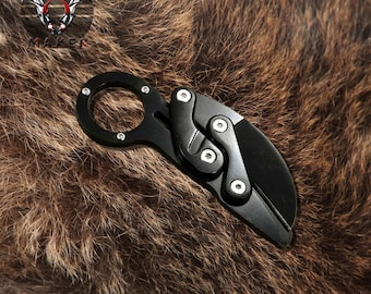 Transform Karambit Knife 2 1/2" Blade Best Folding Pocket Knife for Hunting, Camping Gift for Father, Husband, Boyfriend . VuMaker-131