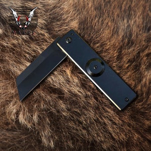 7&quot; Black Fidget Spinner Pocket Knife Sharp Steel Blade Best Folding Knife for Hunting,Campin Gift for Father, Husband, Boyfriend. VuMaker-84