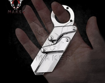 Transform mirror Knife 7" Blade Best Folding Pocket Knife for Hunting, Camping Gift for Father, Husband, Boyfriend, Christmas VuMaker-1102