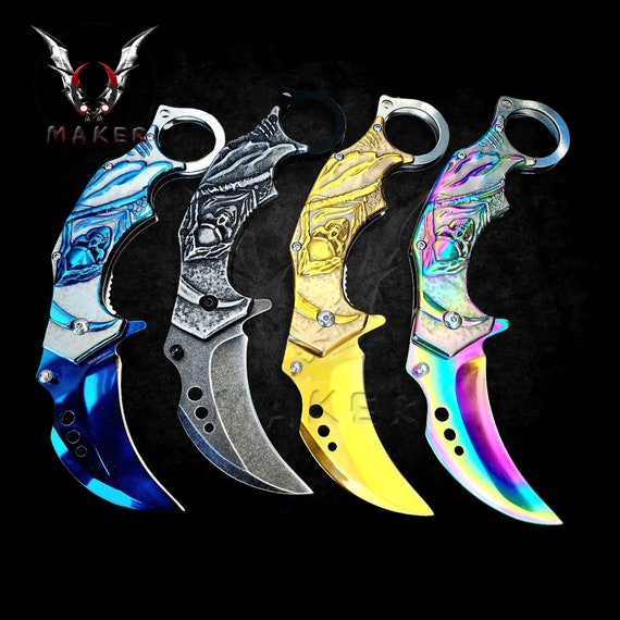 Grim Reaper Skull Karambit Knife 8