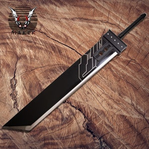 Buster Sword Full Metal 56&quot; Fantasy Master Sword Blade Replica Gift for Father, Cosplay, boyfriend, christmas - VuMaker-800