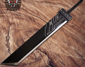 Buster Sword Full Metal 56" Fantasy Master Sword Blade Replica Gift for Father, Cosplay, boyfriend, christmas - VuMaker-800