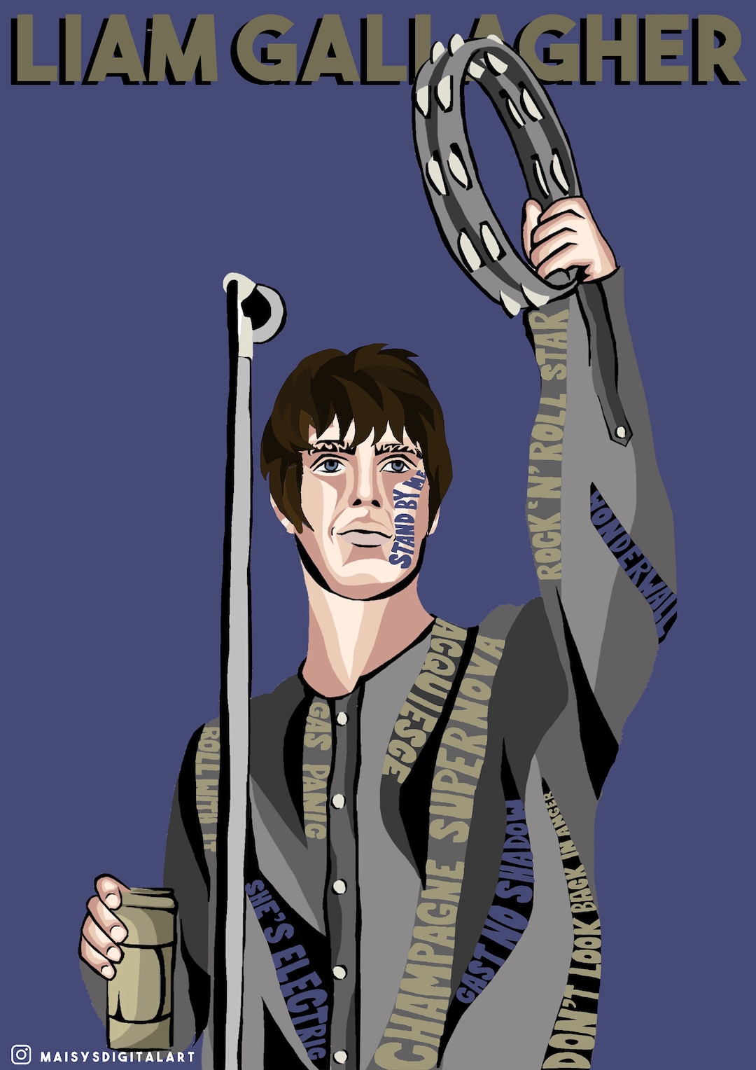 Liam Gallagher Poster - Etsy