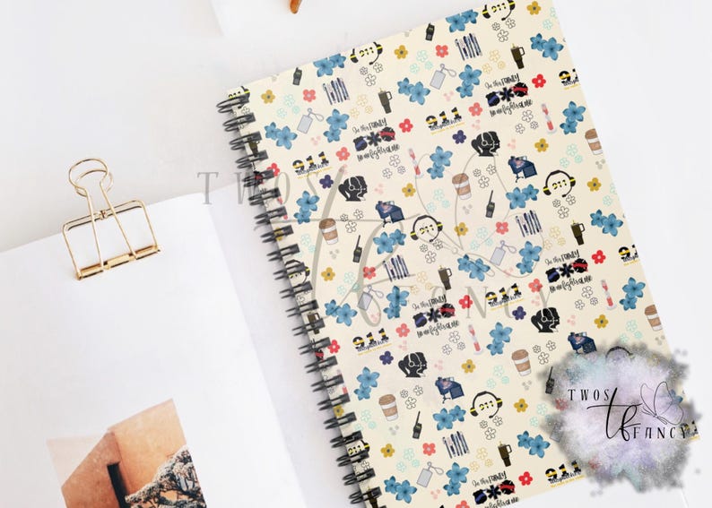 Sample Dispatch Notebook Personalized 911 Dispatcher Spiral Notebook, Custom First Responder ...