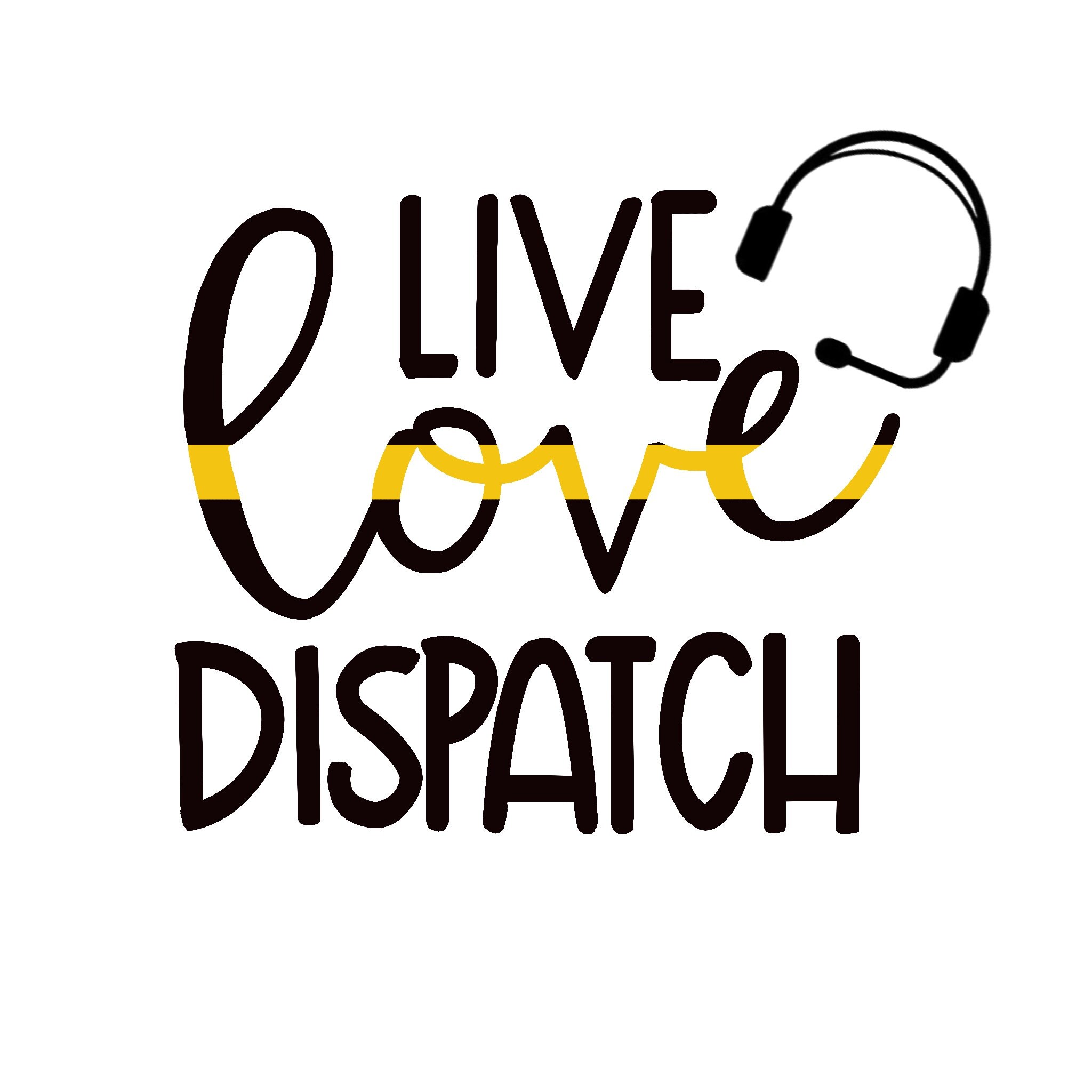 Live Love Dispatch Layered PNG, PDF, Jpeg Digital File Thin Gold Line ...