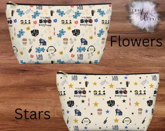 Estuche con cremallera para despachador del 911, organizador de maquillaje para personal de respuesta a emergencias