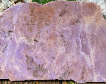 Purple Jade from Turkey Unpolished Slab Raw Lapidary Rough Slice 125 grams