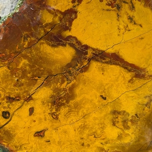 Kaleidoscope Jasper Unpolished Lapidary Slab Rough Slice from Oregon 111 grams
