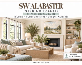 Alabaster Whole Home Paint Palette: 12 Sherwin-Williams Colors (Digital Download)
