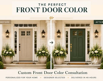 Colori personalizzati per la porta d'ingresso della tua casa / Consulenza di design sui colori / Rinnovamento dell'aspetto esterno della tua abitazione