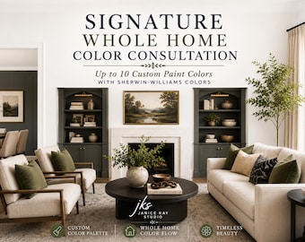 Whole Home Interior Color Consultation | Up to 10 Custom Sherwin-Williams Paint Colors