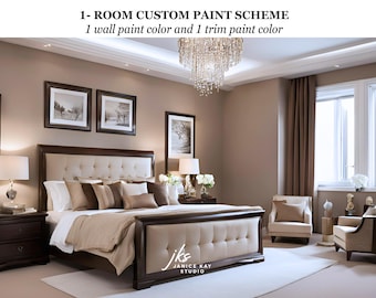 Tavolozza di colori personalizzata, consulenza sui colori, colori per pareti e finiture, servizio di progettazione per la casa
