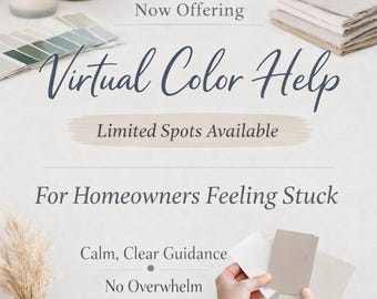 Consulenza virtuale sui colori per i proprietari di casa che si sentono bloccati, aiuto conveniente per la verniciatura