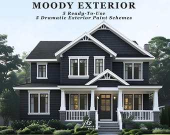 Bold & Moody Exterior Paint Colors | 5 Designer Color Schemes for Your Home
