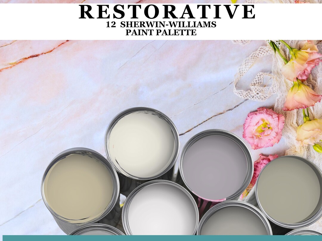 Restorative Neutral Paint Palette, Calming Color Scheme, Serene Cozy ...