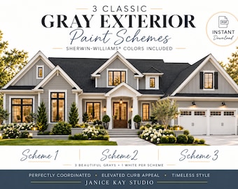 Classic Gray Exterior Paint Schemes | Sherwin-Williams Guide (PDF Download)