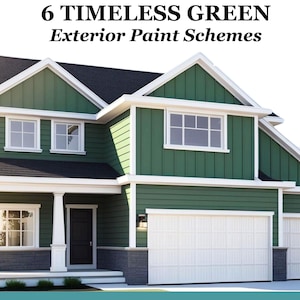 Palette de peinture d&#39;extérieur Green House : couleurs Sherwin-Williams (PDF)