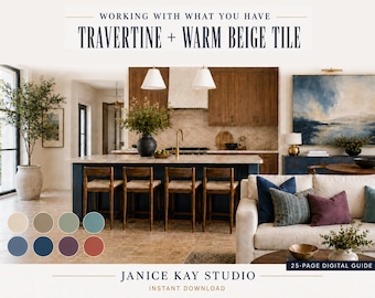 Travertine and Warm Beige Tile Guide | Sherwin-Williams Paint Colors & Design Ideas