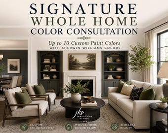 Whole Home Color Consultation | Up to 10 Custom Sherwin-Williams Paint Colors