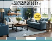 Modern Farmhouse, Paint Color Guide,  8 Sherwin-Williams Colors,  PDF, Interior Decor