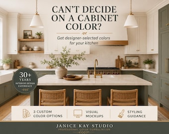 Custom Kitchen Cabinet Paint Color Consultation: Sherwin-Williams Palette (PDF Download