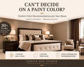 Custom Paint Palette, Colors Consultation, Wall and Trim Colors, Home Design Service