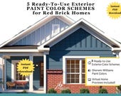 Red Brick Homes, Exterior Color Schemes, Sherwin-Williams Colors
