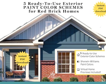 Red Brick Homes, Exterior Color Schemes, Sherwin-Williams Colors
