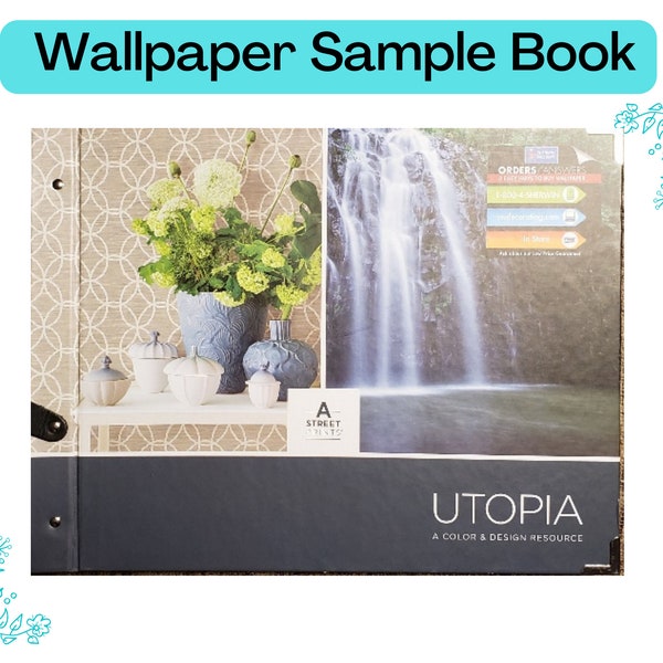 Wallpaper Sample Book Etsy