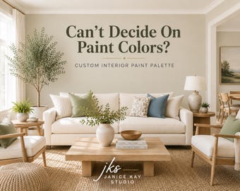 Palette di colori per interni personalizzata, combinazione di 3-5 colori su misura, consulenza virtuale, consegna in 2-4 giorni