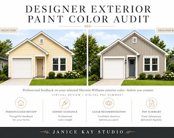 Exterior Paint Color Audit – Virtual Review & PDF | Sherwin-Williams Palette Advice by a Color Pro