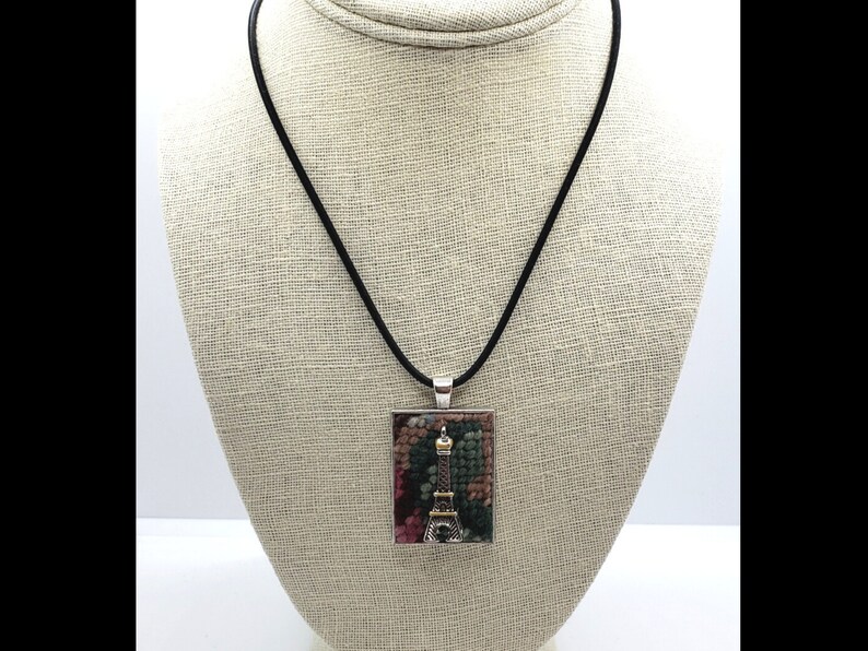 Paris Eiffel Tower Pendant Choker Charm Necklace