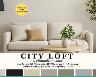 Sherwin-Williams, City Loft Palette, Collezione di colori selezionati, Pittura murale
