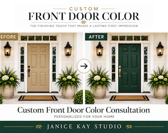 Custom Front Door Paint Colors for Your Home | Designer Color Consultation | Curb Appeal Makeover