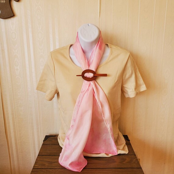 Unique Hand-Dyed Silk Ladies Dress Scarf Unique Hand-Dyed Silk Ladies Dress Scarf